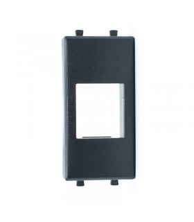 Adapter für Keystone RJ45 Fanton für serie AVE TEKLA 44 Schwarz 23958