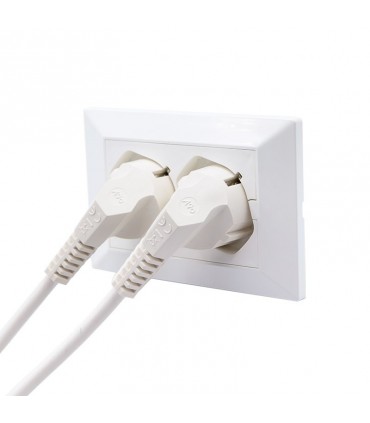 Fanton Eingebaute Mehrfachsteckdose Opera mit 2 universelle Steckdose 3 Mod. Weiß 42100