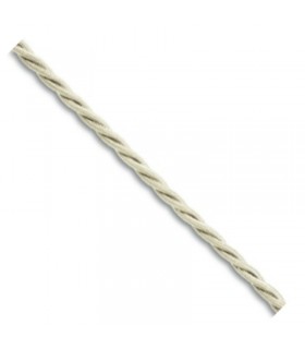 Fanton geflochtenes Seidenkabel 3G1,5 Farbe elfenbein 93928