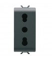 Gewiss Chorus 10/16A Standard-Steckdose schwarz GW12203