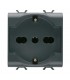 Gewiss Chorus schwarz Schuko-Steckdose GW12204