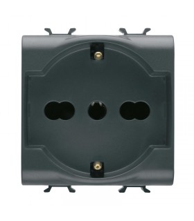 Gewiss Chorus schwarz Schuko-Steckdose GW12204