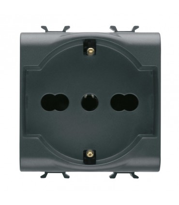 Gewiss Chorus schwarz Schuko-Steckdose GW12204