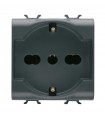 Gewiss Chorus schwarz Schuko-Steckdose GW12204