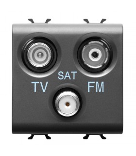 Gewiss Chorus TV+FM+SAT Steckdose schwarz GW12382