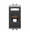 Gewiss Chorus Telefonsteckdose schwarz GW12401