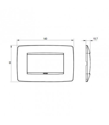 Gewiss Chorus Abdeckrahmen ONE 4P GW16104VA