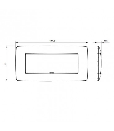 Gewiss Chorus Abdeckrahmen ONE 6P GW16106TN