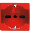Gewiss System-Zweifach-Ultrabuchse rot GW20296