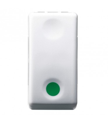 Gewiss-Systemtaster 1P NO - 10 A - Aus NC grünes Symbol GW20522