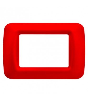 Gewiss System rot Aufsatzplatte 3 Plätze GW22523