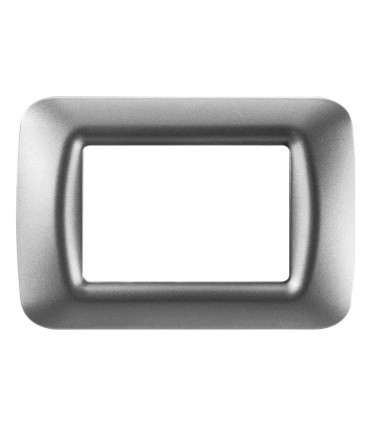 Gewiss-System Titan-Metall-Aufsatzplatte 3 Plätze GW22603