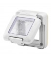 Gewiss combi in wasserdichter Abdeckung 2 Plätze System IP55