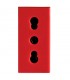 Bocchiotti bivalente Steckdose 2P+E 10/16A 250V rot 02808