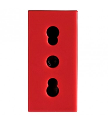 Bocchiotti bivalente Steckdose 2P+E 10/16A 250V rot 02808