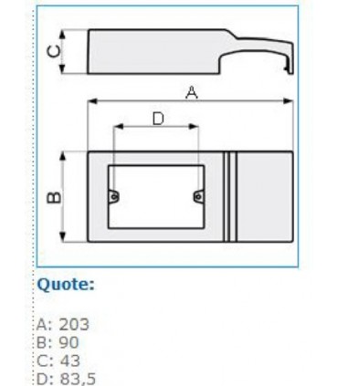 Box 3 Bocchiotti-Module für TCN-Kanal Weiß B03593