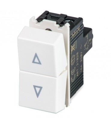 Master Mix Doppeldrucktaster 1P/NO+1PNO weiß 21020