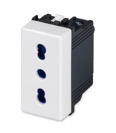 Master Mix 2P+E 10/16A-Zweifachsteckdose weiß 21159