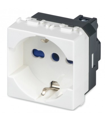 Master Mix Schuko-Zweifachsteckdose 2P+E 10/16A weiß 21170