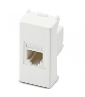 Master Mix Telefonbuchse RJ11 1 Stecker 6/4 weiß 21215
