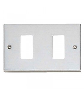 Master Abdeckrahmen 2 Modul Edelstahl für Master 350-2 Halterungen