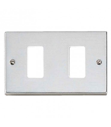 Master Abdeckrahmen 2 Modul Edelstahl für Master 350-2 Halterungen