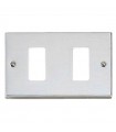 Master Abdeckrahmen 2 Modul Edelstahl für Master 350-2 Halterungen