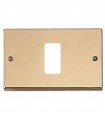 Master Abdeckrahmen 1 Modul Bronze für master 351-1-Halterungen