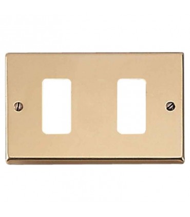 Master Abdeckrahmen 2 Module Bronze für master 351-2-Halterungen