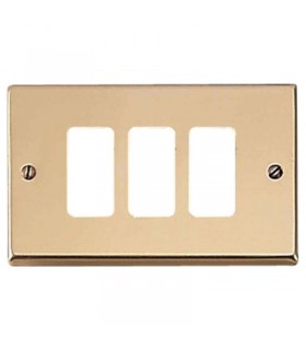 Master Abdeckrahmen Bronze 3 Module für master 351-3 Halterungen