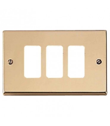 Master Abdeckrahmen Bronze 3 Module für master 351-3 Halterungen