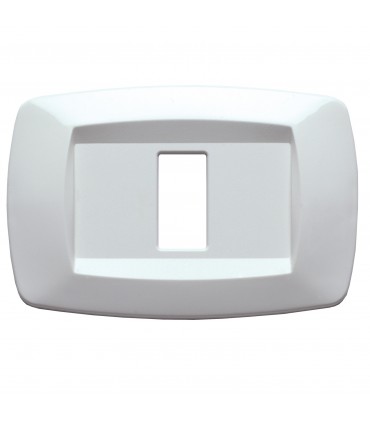 Master Modì Abdeckrahmen für Bticino 1 Modul weiß MD101