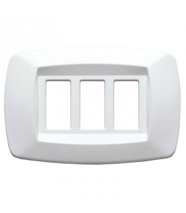 Master Modì Abdeckrahmen für Bticino 3 Module weiß MD103