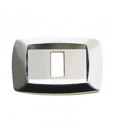 Master Modì Abdeckrahmen für Bticino 1 Module hellsilber MD221