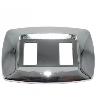 Master Modì Abdeckrahmen für Bticino 2 Module hellsilber MD222