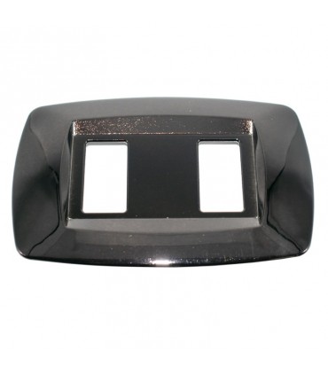 Master Modì Abdeckrahmen für Bticino 2 Module gunmetal MD232