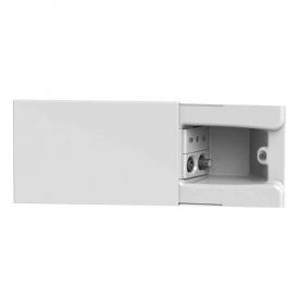 More about Hide 4Box 4 Module Schiebedose mit einer zweipoligen Buchse und TV/Sat-Buchse weiß 4B.04.008