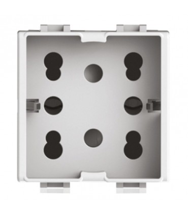 Universal Bipass und Schuko 10/16A 2 Module Seite 4Box für Bticino Matix 4B.AM.H21