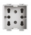 Universal Bipass und Schuko 10/16A 2 Module Seite 4Box für Bticino Matix 4B.AM.H21