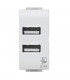 Doppel-USB-Buchse 4Box 2.4A für Bticino Matix 4B.AM.USB.24