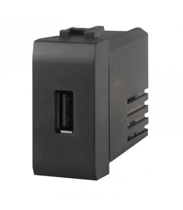 4box USB-Ladegerät für Bticino Axolute anthrazit 2.1A 4B.HS.USB