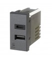 USB-Stecker 4Box 3.0A für Bticino Axolute Serie anthrazit 4B.HS.USB.30