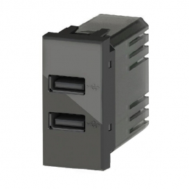 More about Doppel-USB-Steckdose 4Box 2,4A für Bticino Livinglight anthrazit 4B.L.USB.24