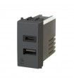 4Box 3,0A USB-Steckdose für Bticino LivingLight-Serie anthrazit 4B.L.USB.30