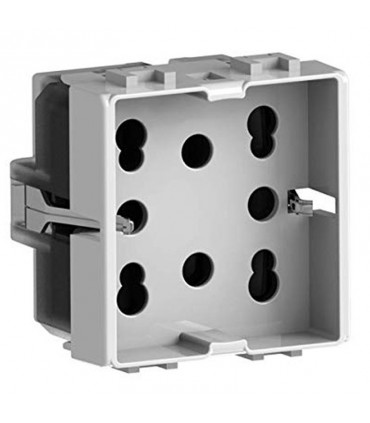 Universelle zweipolige und schuko 10/16A 2 Module Side 4Box Steckdose für Living weiß 4B.N.H21