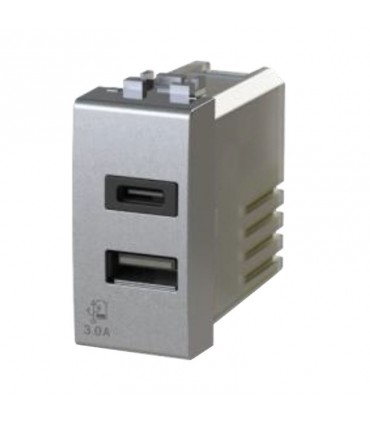 4Box 3.0A USB-Buchse für Bticino LivingLight Tech Serie 4B.NT.USB.30