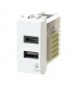 4Box 3.0A USB-Buchse für Vimar Arke Serie weiß 4B.V19B.USB.30