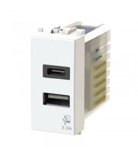 4Box 3.0A USB-Buchse für Vimar Arke Serie weiß 4B.V19B.USB.30