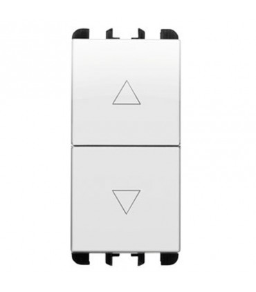 1P NO + 1P NO verriegelter Drucktaster Urmet Simon Nea ice white 10139BG