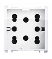 Simon Urmet Nea Multistandard-Steckdose 2 doppelseitig und 1 schuko ice 10311/2BG